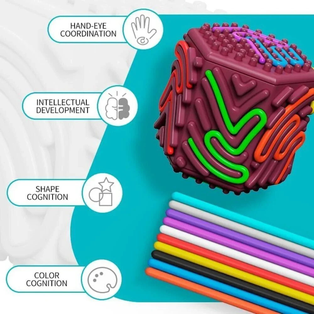 3D Sensory Activity Board, Silicone Sensory Toys, Fidget Toys